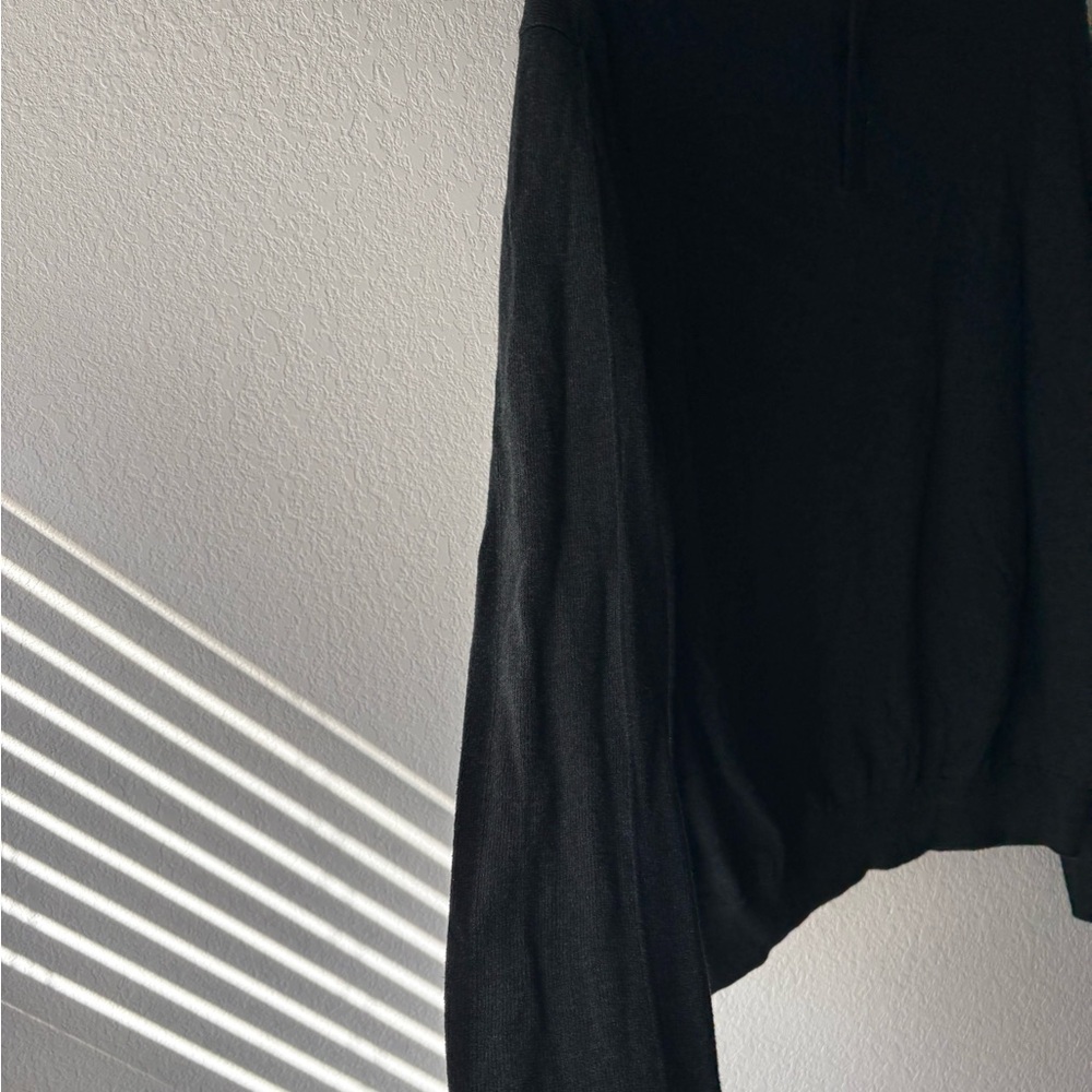 Perry Ellis Men's Black Sweater quarter zip - Picture 4 of 4